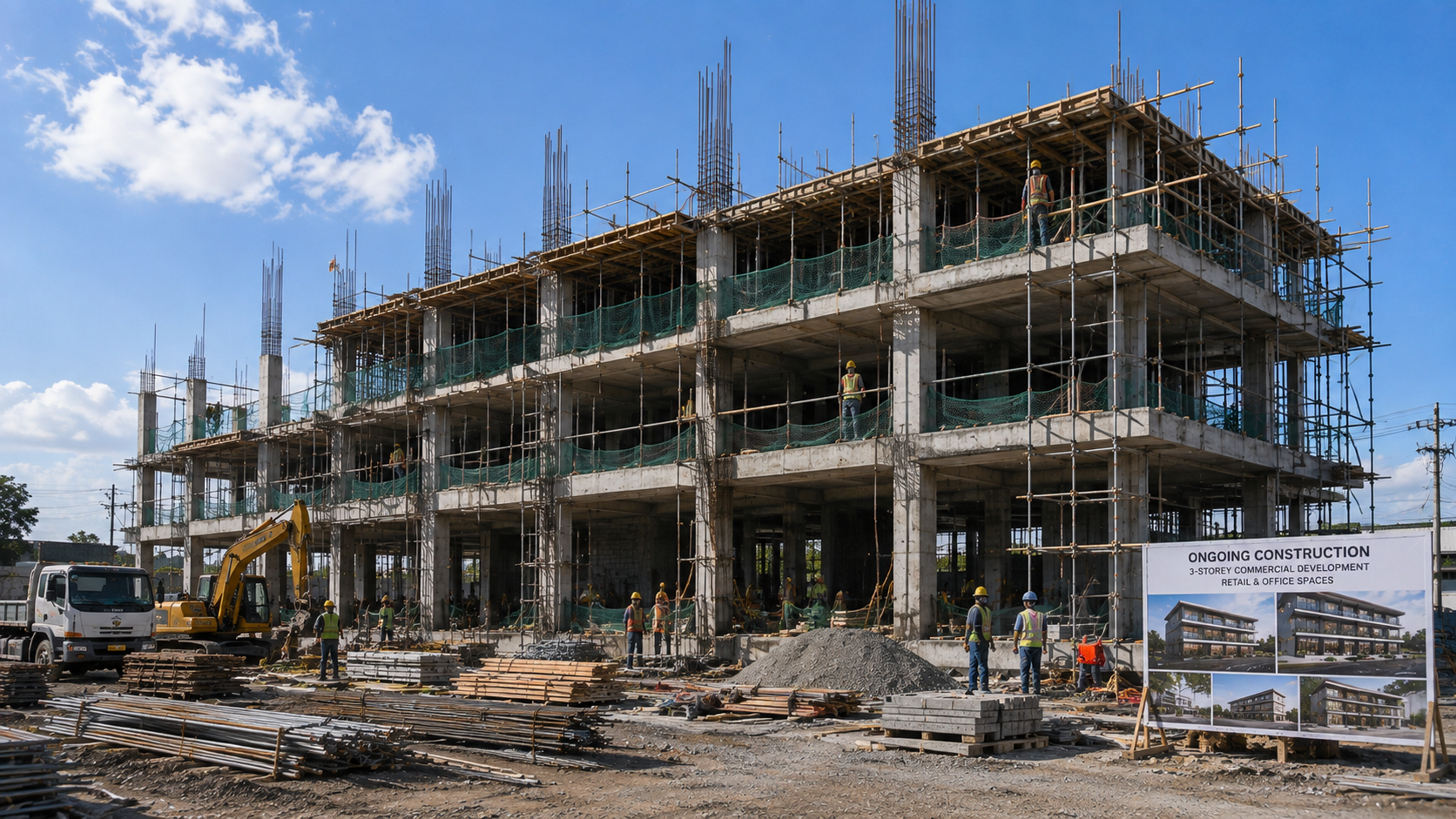 Modern 3-Storey Commercial Building